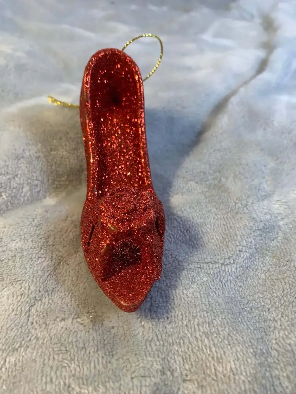 Sparkling Red Shoe Ornament